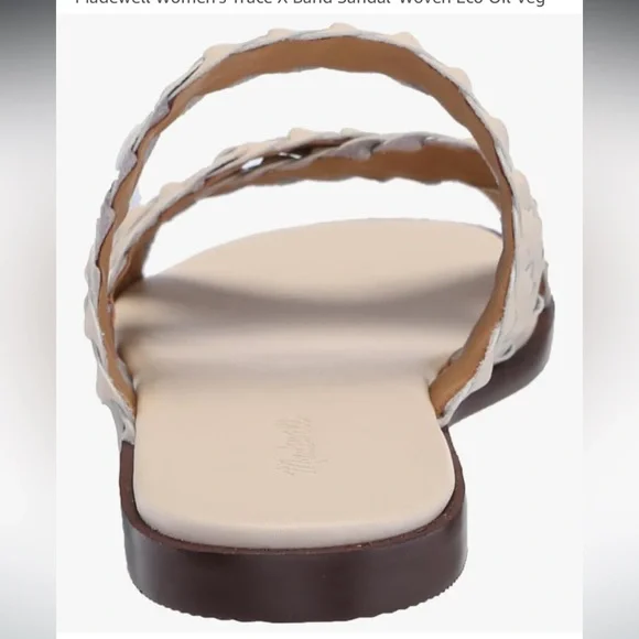 Madewell Trace X-Band Slide Sandal in Ecru 8 - Picture 4 of 9